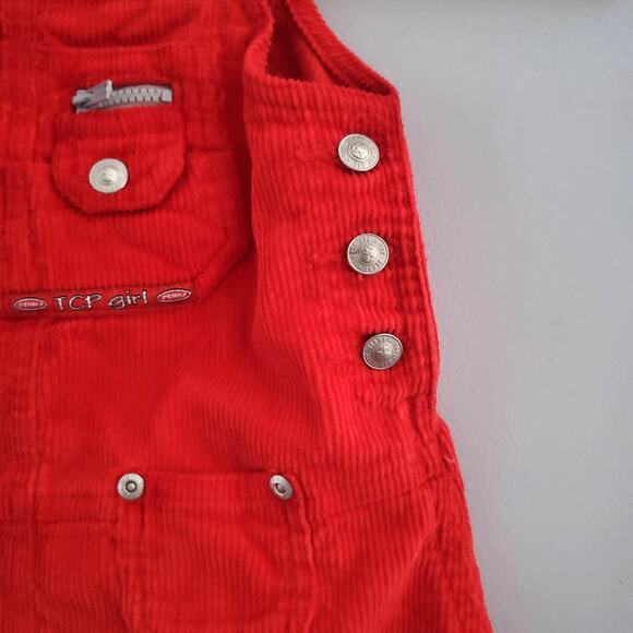 TCP Girls Red Corduroy Skirt Jumper 12M - Picture 5 of 8